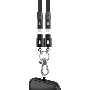 Lanyard C-to-C Charging Cable - Loop Charge (60W, 1m, Black)