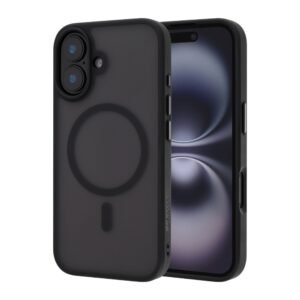 iPhone 17 Frosted Soft Touch Case- Gleam (Black)