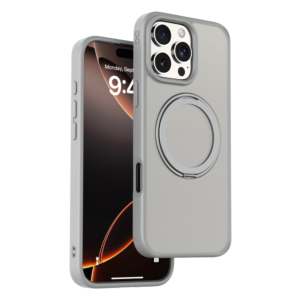 iPhone 16 Pro Case with Ring Stand- Pristine(Natural Titanium)
