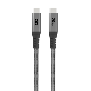 Nylon USB-C to USB-C Cable- InfinytyPower (240W, 1.2m, Grey)