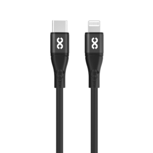 Silicone USB-C to Lightning Cable - Flexera (60W, 1m, Black)