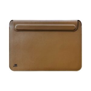 MacBook 13.6" Leather Sleeve with Stand - Eleve (Brown)