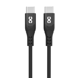 Silicone C-to-C Charging Cable DuoFlex-I (100W, 1m, Black)