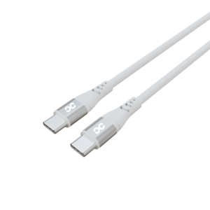 Silicone C-to-C Charging Cable DuoFlex-I (100W, 1m, White)