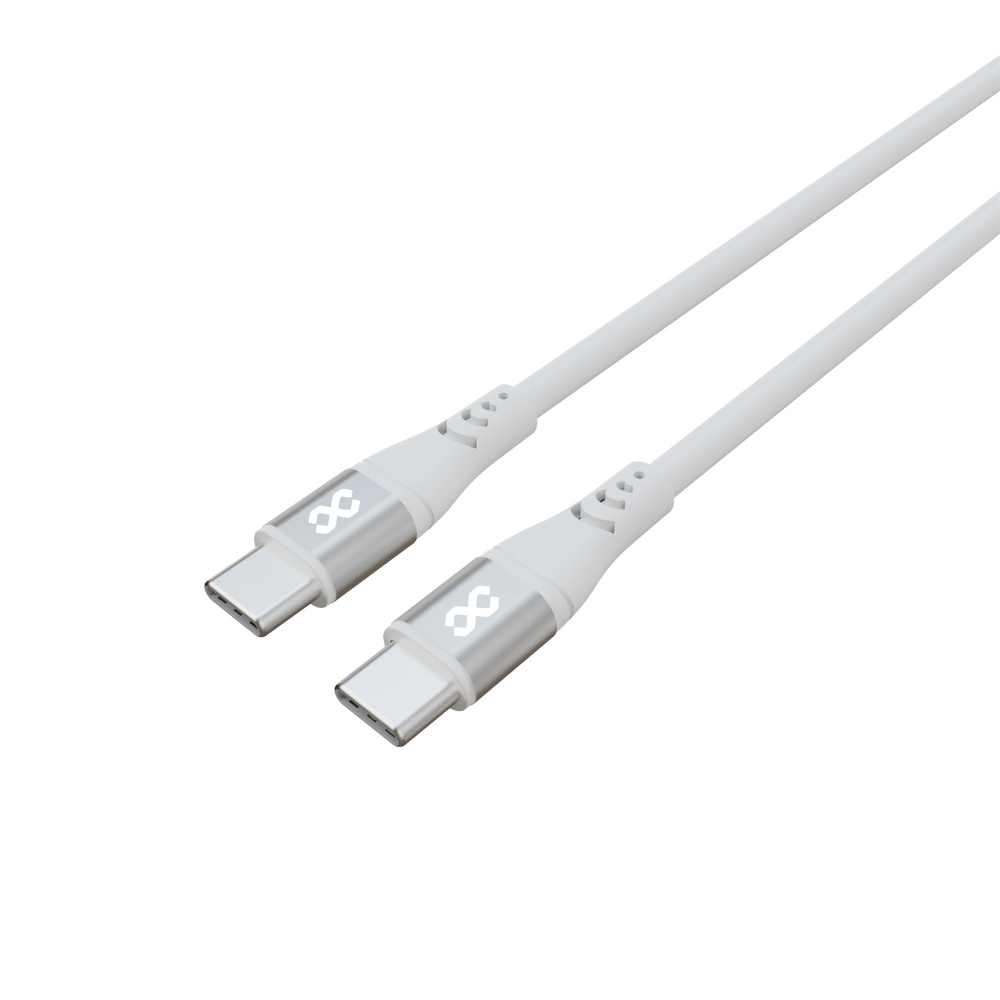 41 Silicone C-to-C Charging Cable DuoFlex-I (100W, 1m, White)