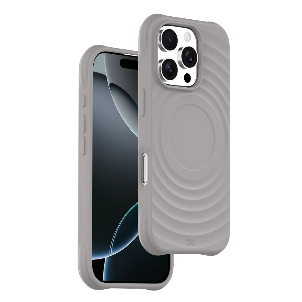 49 iPhone 16 Pro Max Ripple Silicone Case (Natural Titanium)