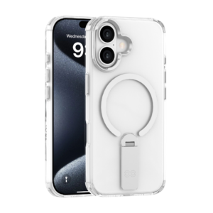iPhone 16 Transparent Case with Smart Stand - Stanzo