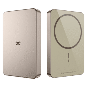 Power Bank 10000mAh Wired/Wireless Charging,Ultra-Slim,Gold
