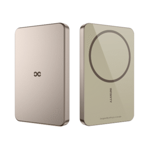 Power Bank 5000mAh Wired & Wireless Charging,Ultra-Slim,Gold