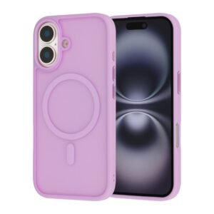 iPhone 17 Frosted Soft Touch Case- Gleam (Purple)