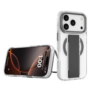 iPhone 17 Pro Max Case with Black Grip & Camera Stand