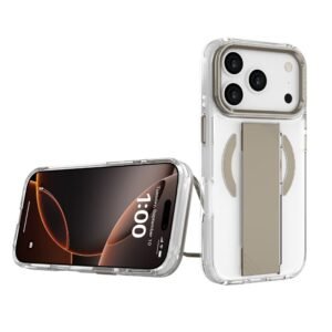 iPhone 17 Pro Max Case with Grey Grip & Camera Stand