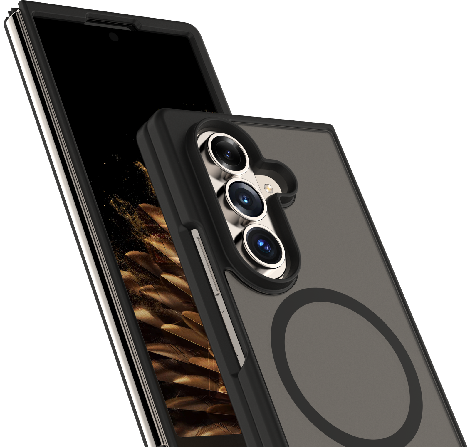 Samsung Fold 7 Frosted Soft Case (Black) Samsung Fold 7 Frosted Soft Case (Black)