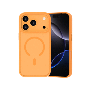 iPhone 17 Pro Frosted Case- Gleam Orange