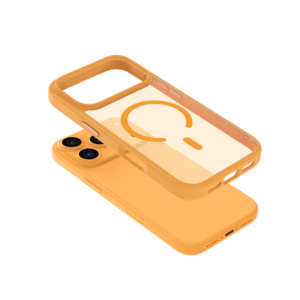 iPhone 17 Pro Frosted Case- Gleam Orange