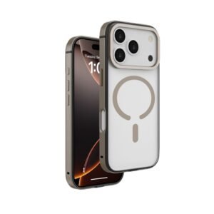 iPhone 17 Pro Max Clear Case & Titanium Bumper