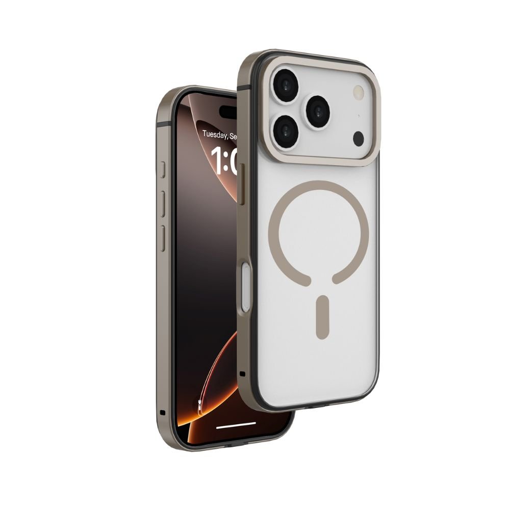 iPhone 17 Pro Max Clear Case & Titanium Bumper iPhone 17 Pro Max Clear Case & Titanium Bumper